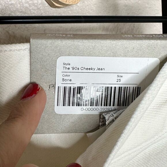 NWT Everlane The Cheeky Jean Bone Sz 25 - Picture 7 of 9